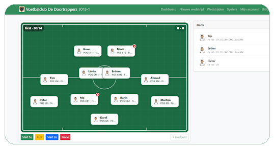 Spelerkaart Wisselmanager